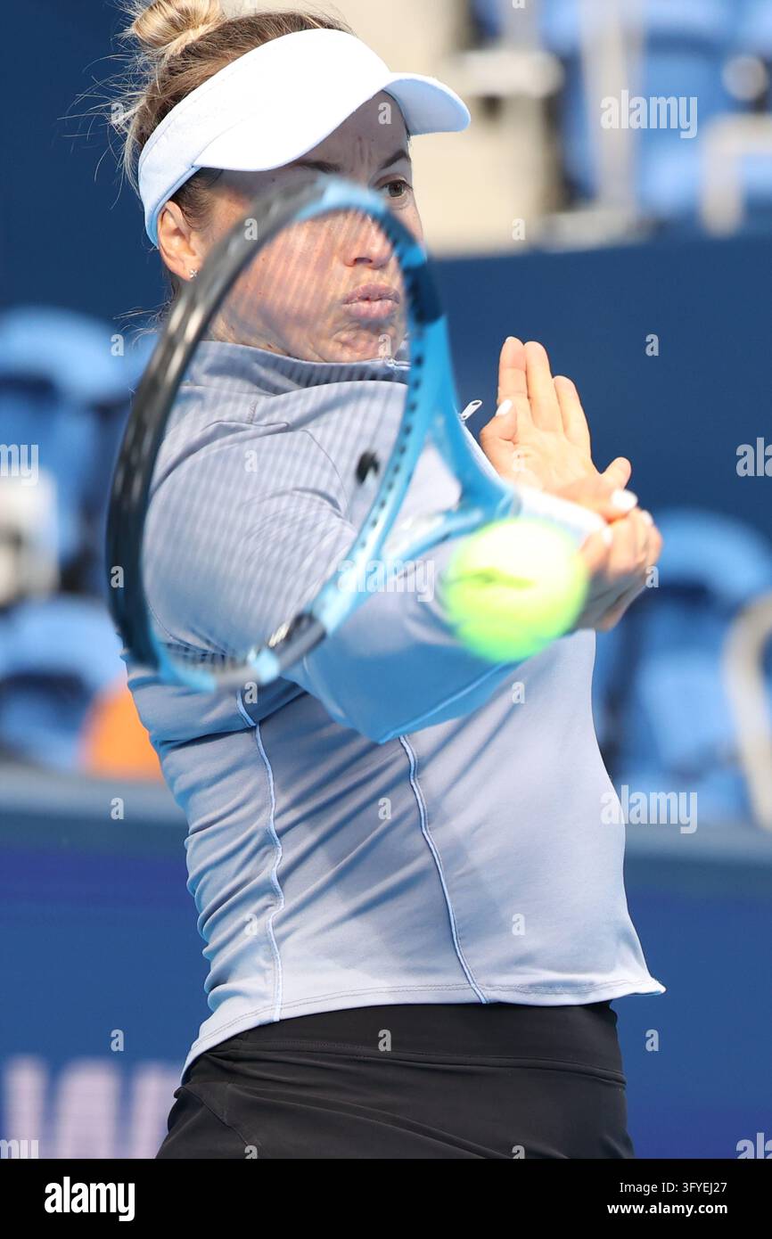 October 27, 2026, Tokyo, Japan: Yulia PUTINTSEVA (KAZ) returns a shot ...