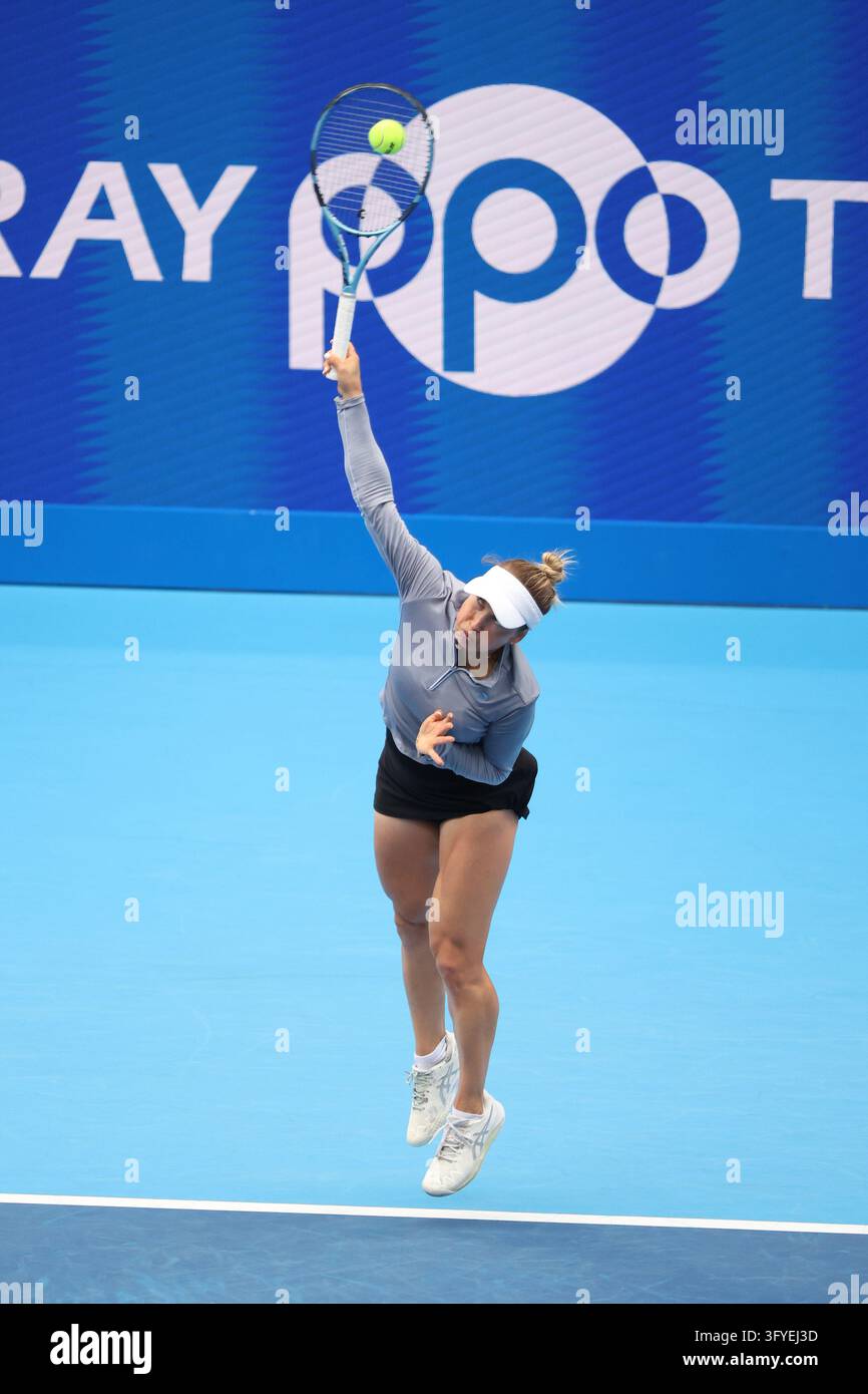 October 27, 2026, Tokyo, Japan: Yulia PUTINTSEVA (KAZ) serves against ...