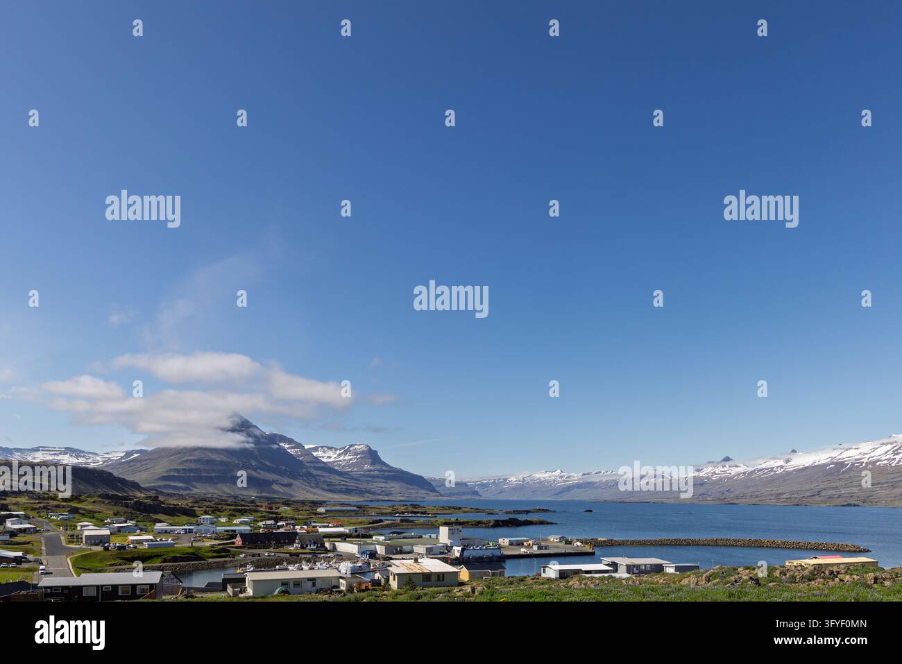 Djupivogur, Iceland - June 13, 2026: Djupivogur waterfront and harbor ...