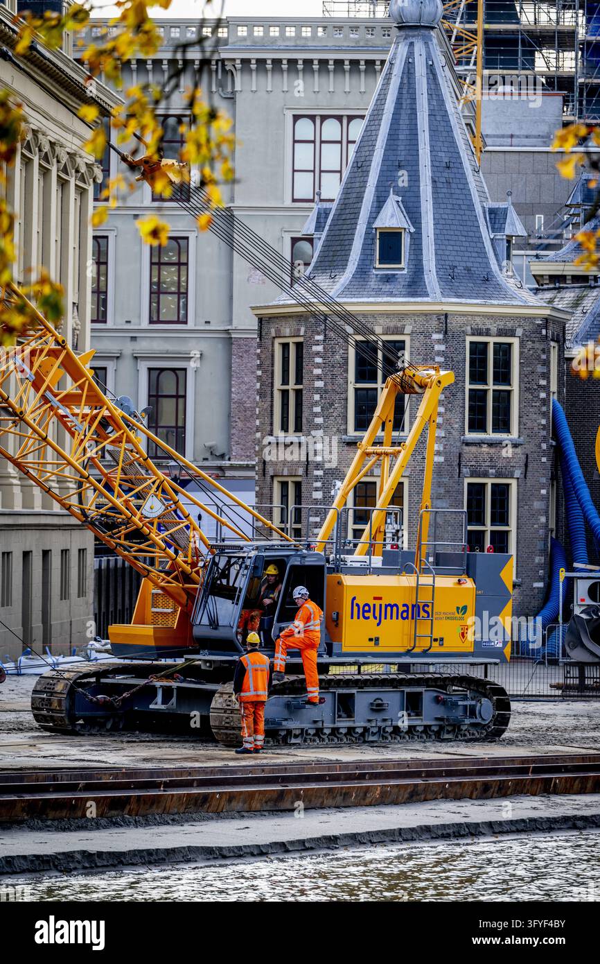 THE HAGUE - Renovation at the Binnenhof in The Hague. The Binnenhof has ...