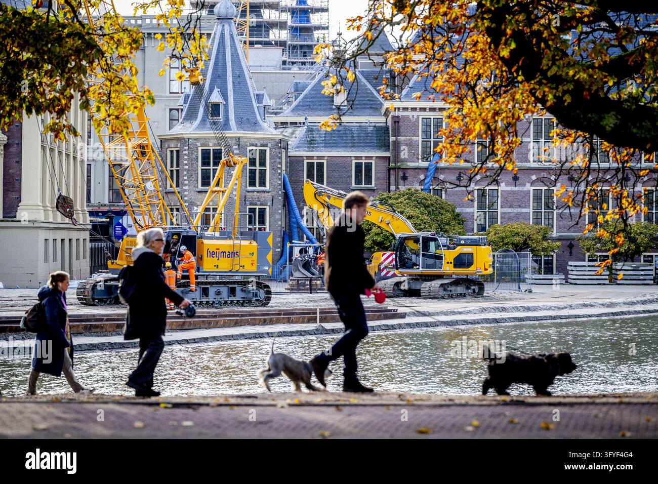 THE HAGUE - Renovation at the Binnenhof in The Hague. The Binnenhof has ...