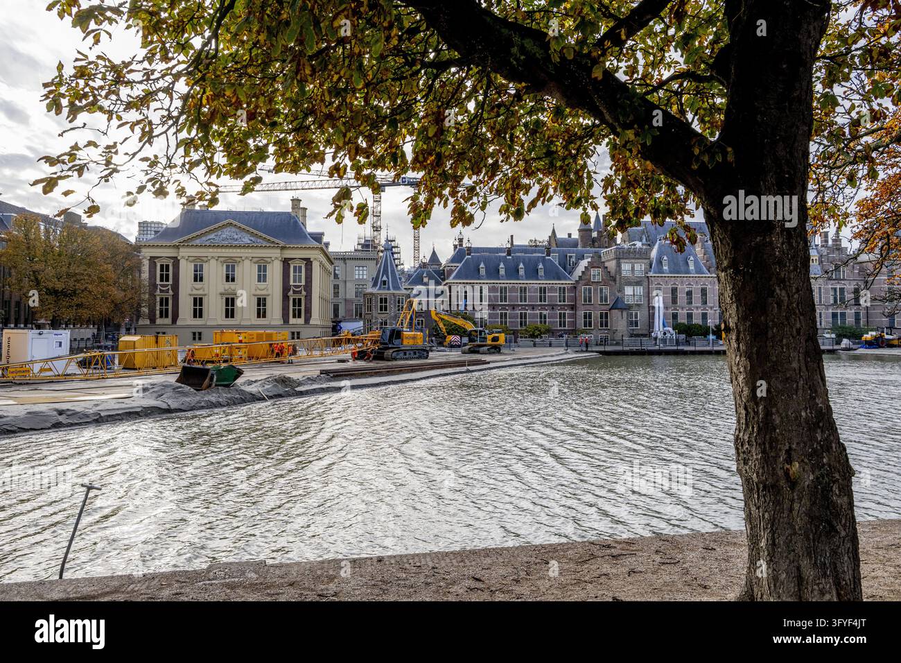 THE HAGUE - Renovation at the Binnenhof in The Hague. The Binnenhof has ...