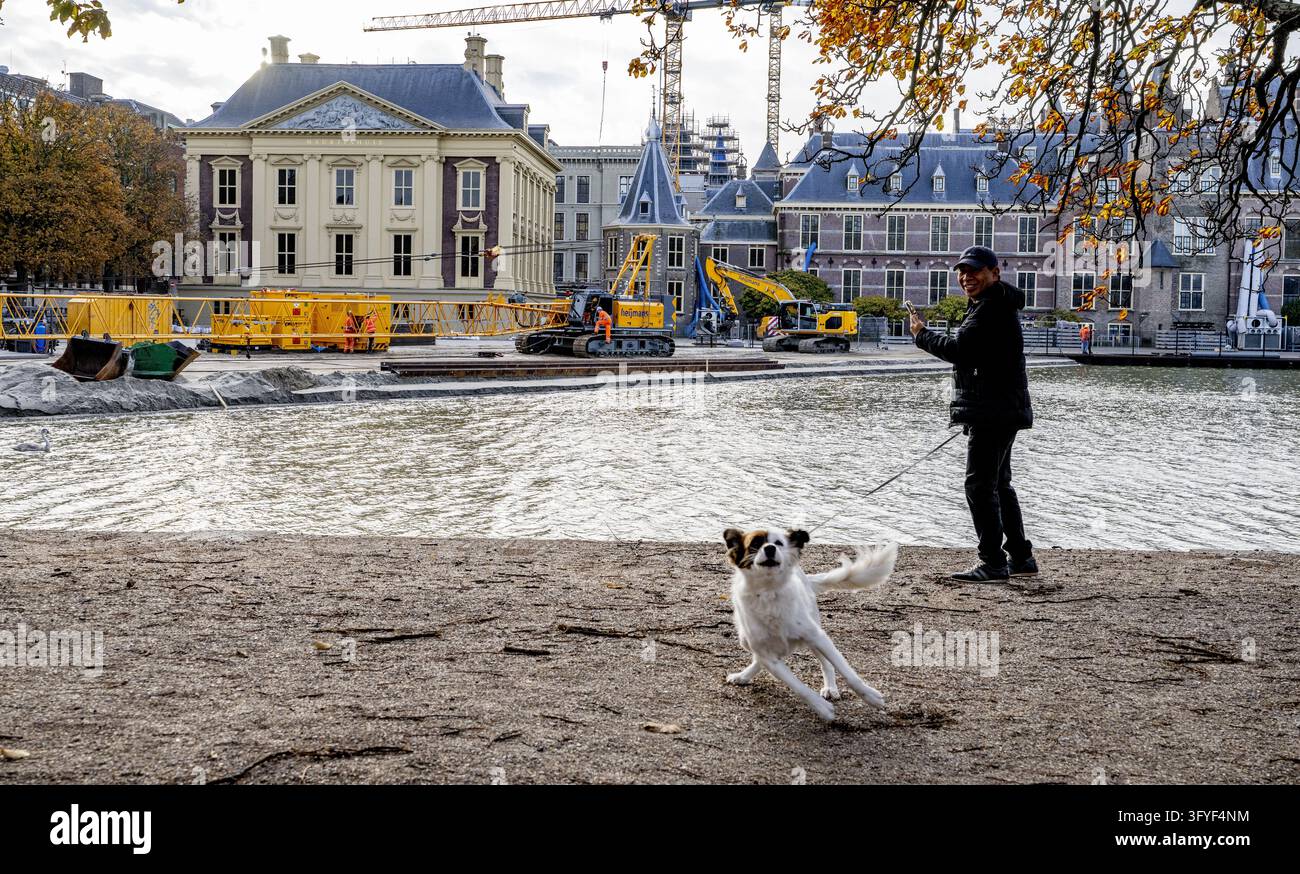 THE HAGUE - Renovation at the Binnenhof in The Hague. The Binnenhof has ...