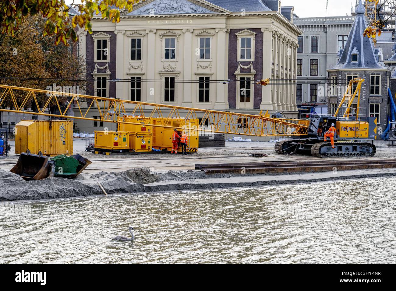THE HAGUE - Renovation at the Binnenhof in The Hague. The Binnenhof has ...