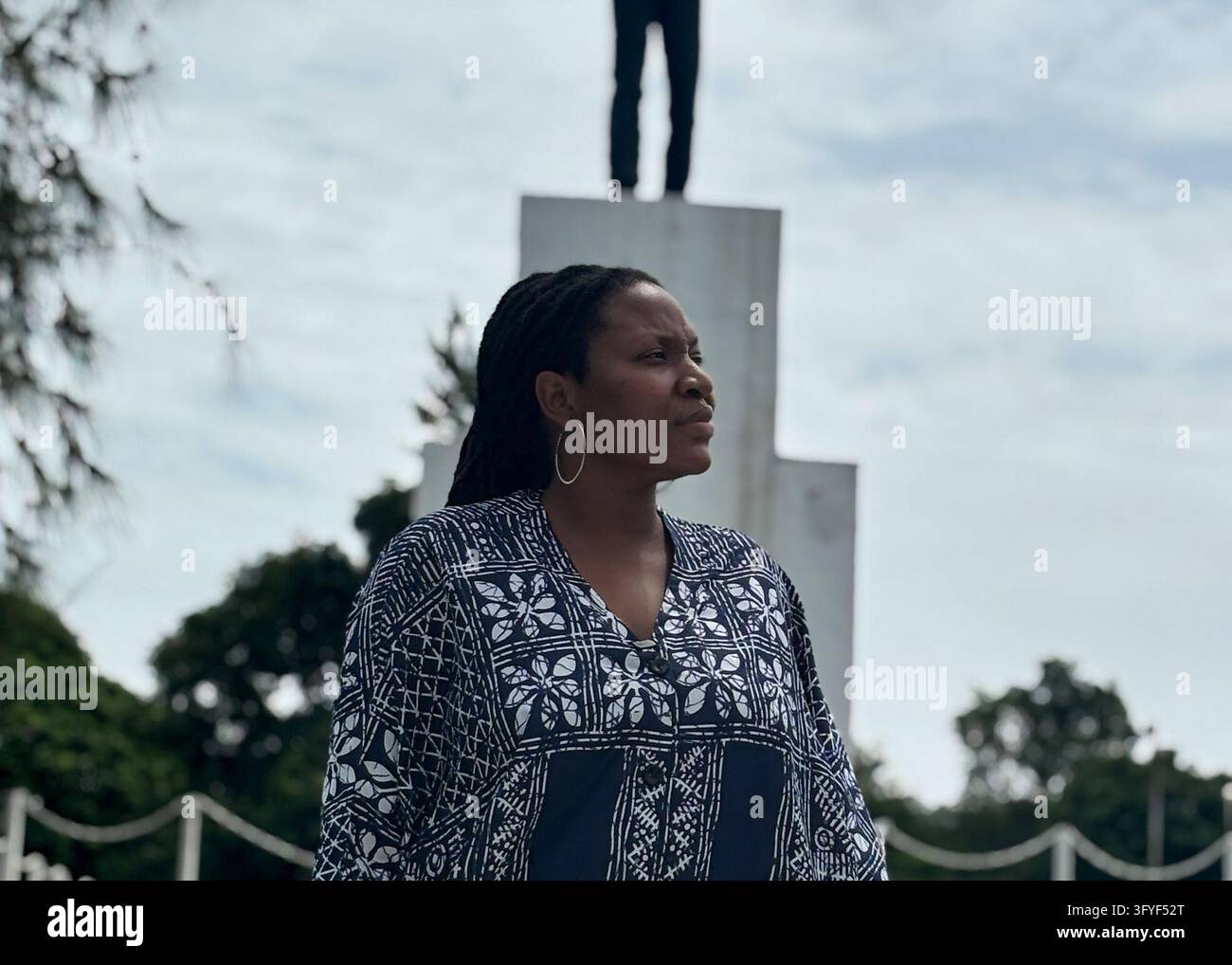 Stringer Parrot Sam-Eze Chidera at the state monument in Enugu, Nigeria on October, 15 ...