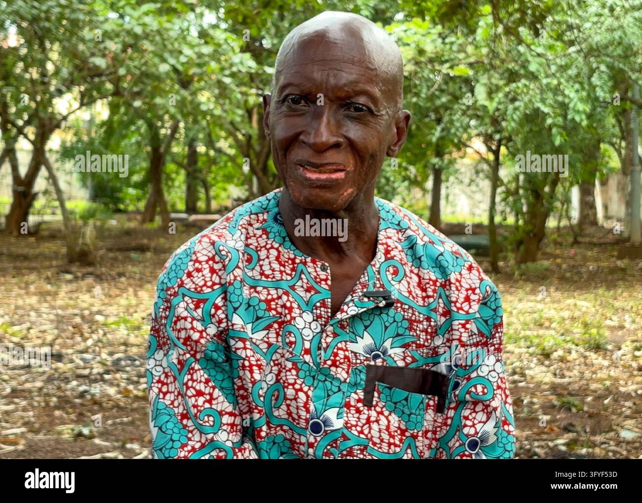 Stringer Parrot Ohagwu Hyacinth, former coal miner, during an interview with bird story ...