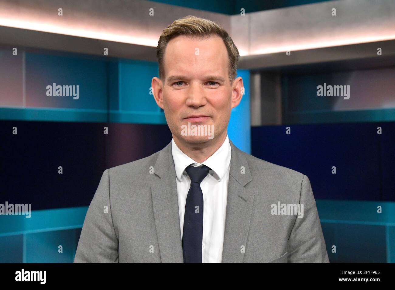 Hendrik Streeck on the ARD talk show 'hart aber fair' at Studio ...