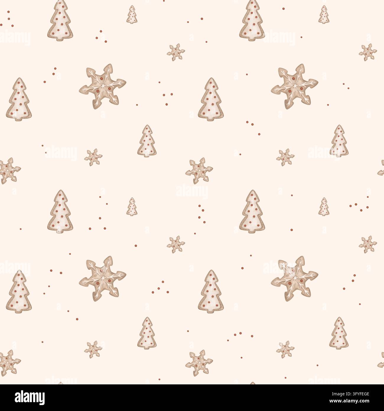 Watercolor seamless pattern with goose and quail eggs. Repiat pattern ...