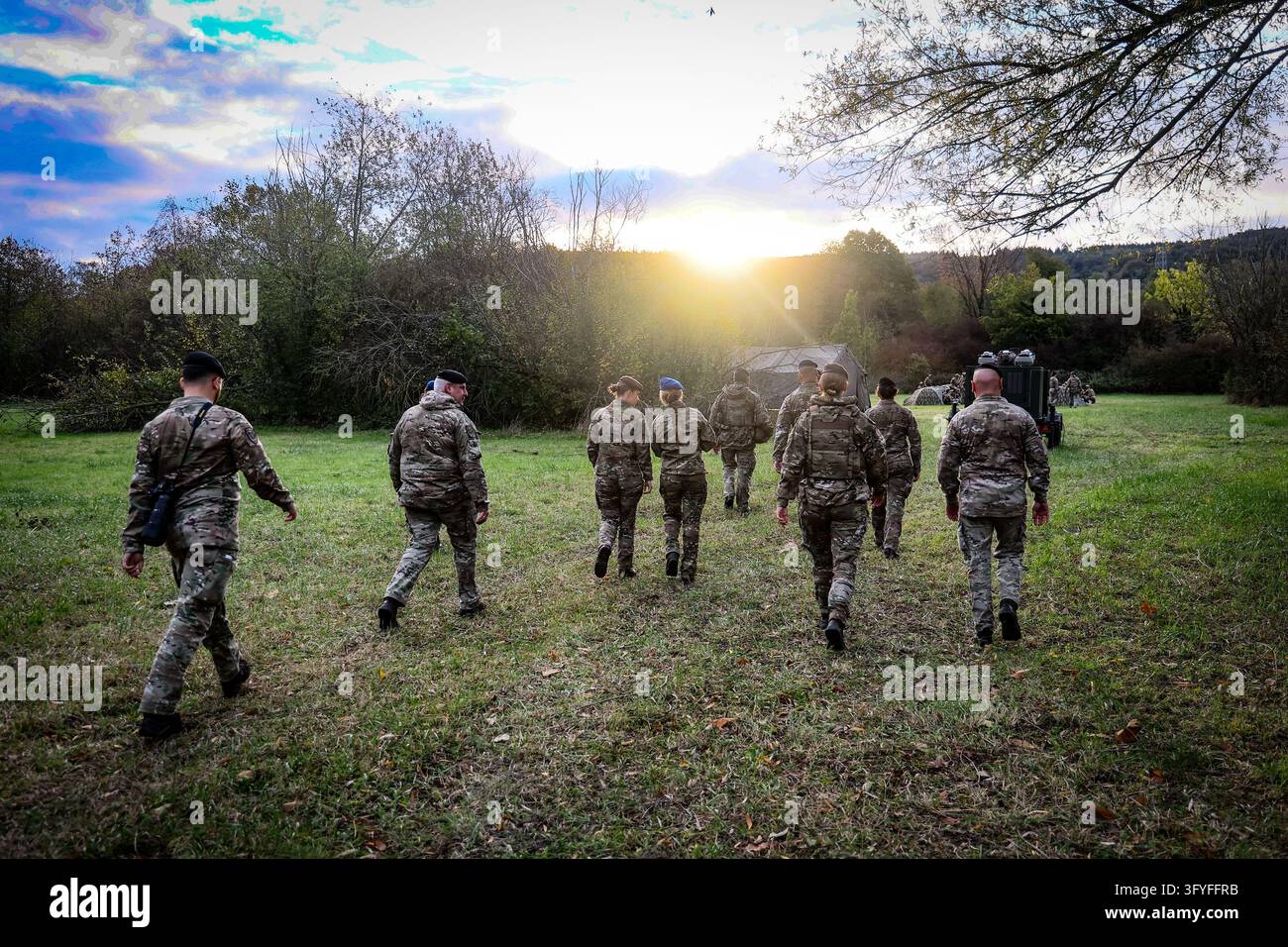 This image shows an immersive day with the participants in the Military ...
