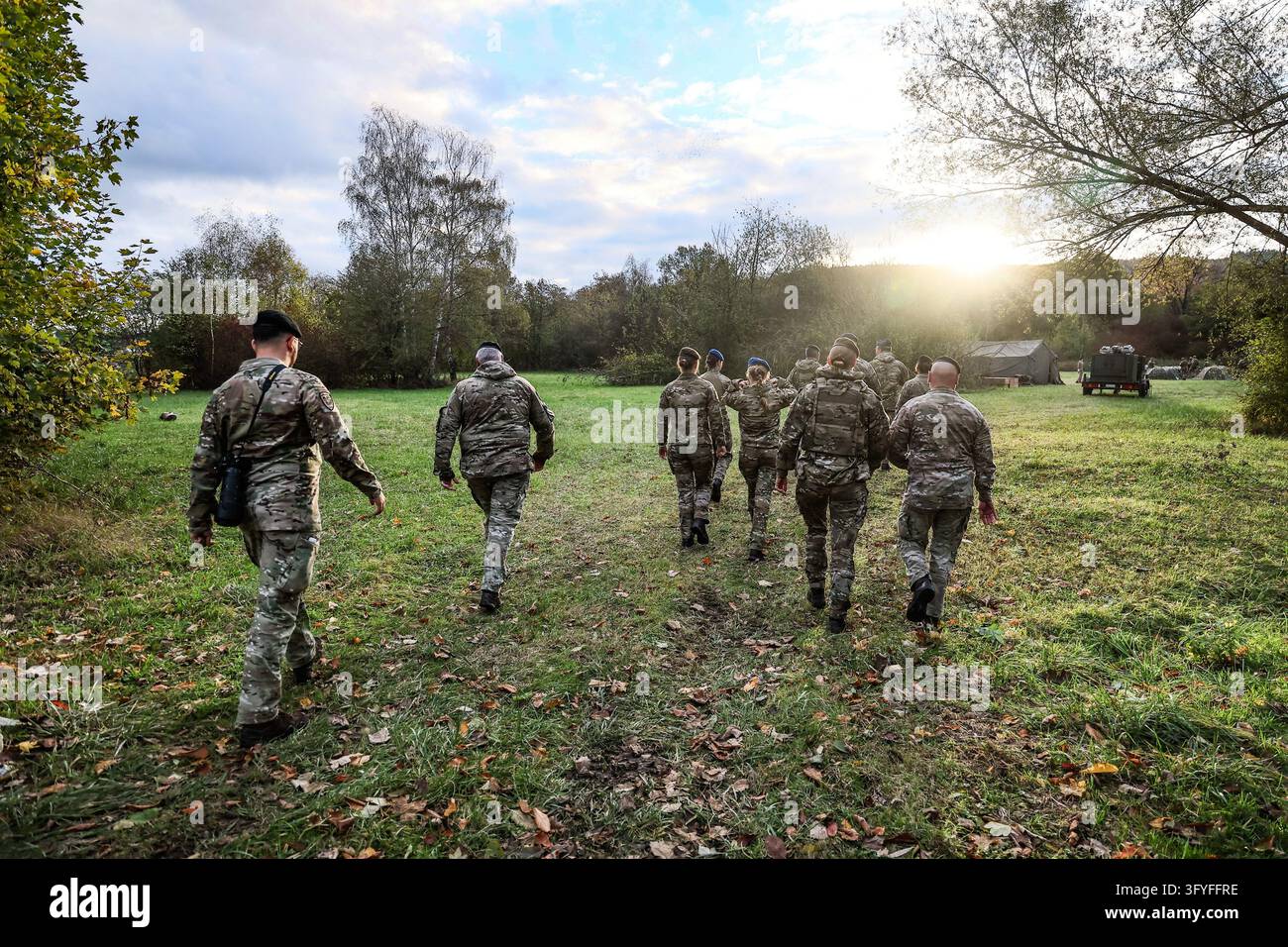 This image shows an immersive day with the participants in the Military ...