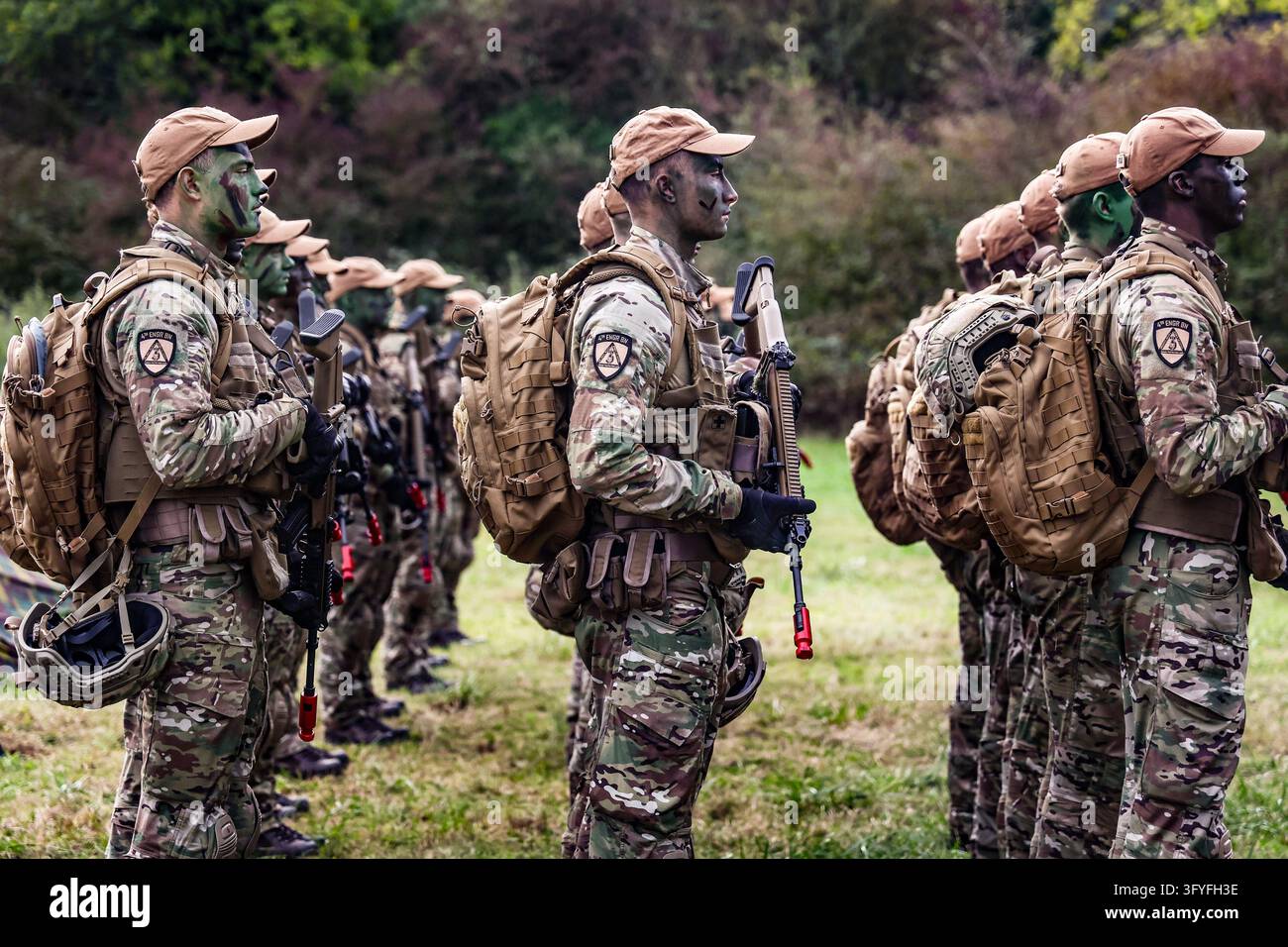 This image shows an immersive day with the participants in the Military ...