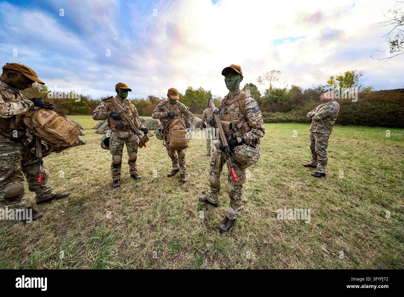 This image shows an immersive day with the participants in the Military ...
