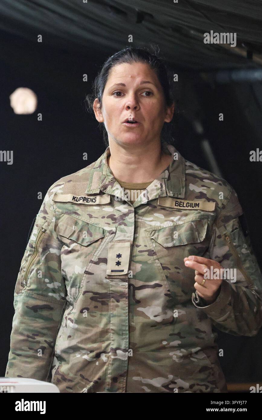 Colonel Angelique Kuppens pictured during an immersive day with the ...