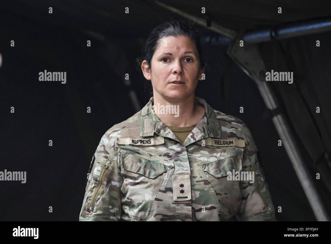 Colonel Angelique Kuppens pictured during an immersive day with the ...