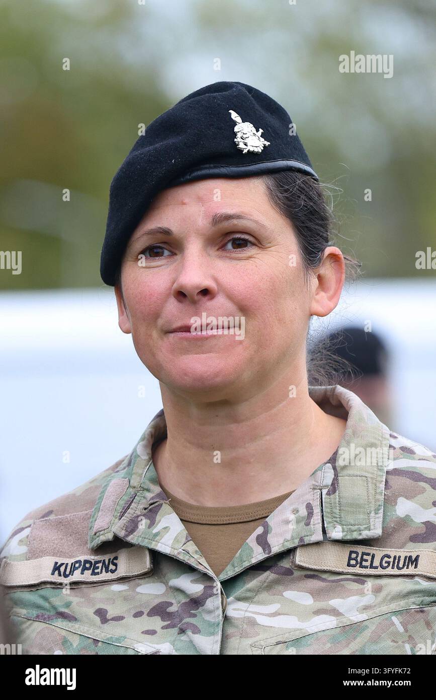 Colonel Angelique Kuppens pictured during an immersive day with the ...