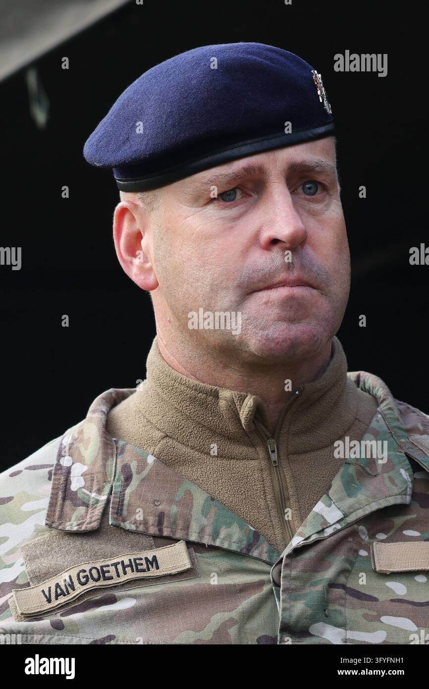 Major General Gert Van Goethem pictured during an immersive day with ...