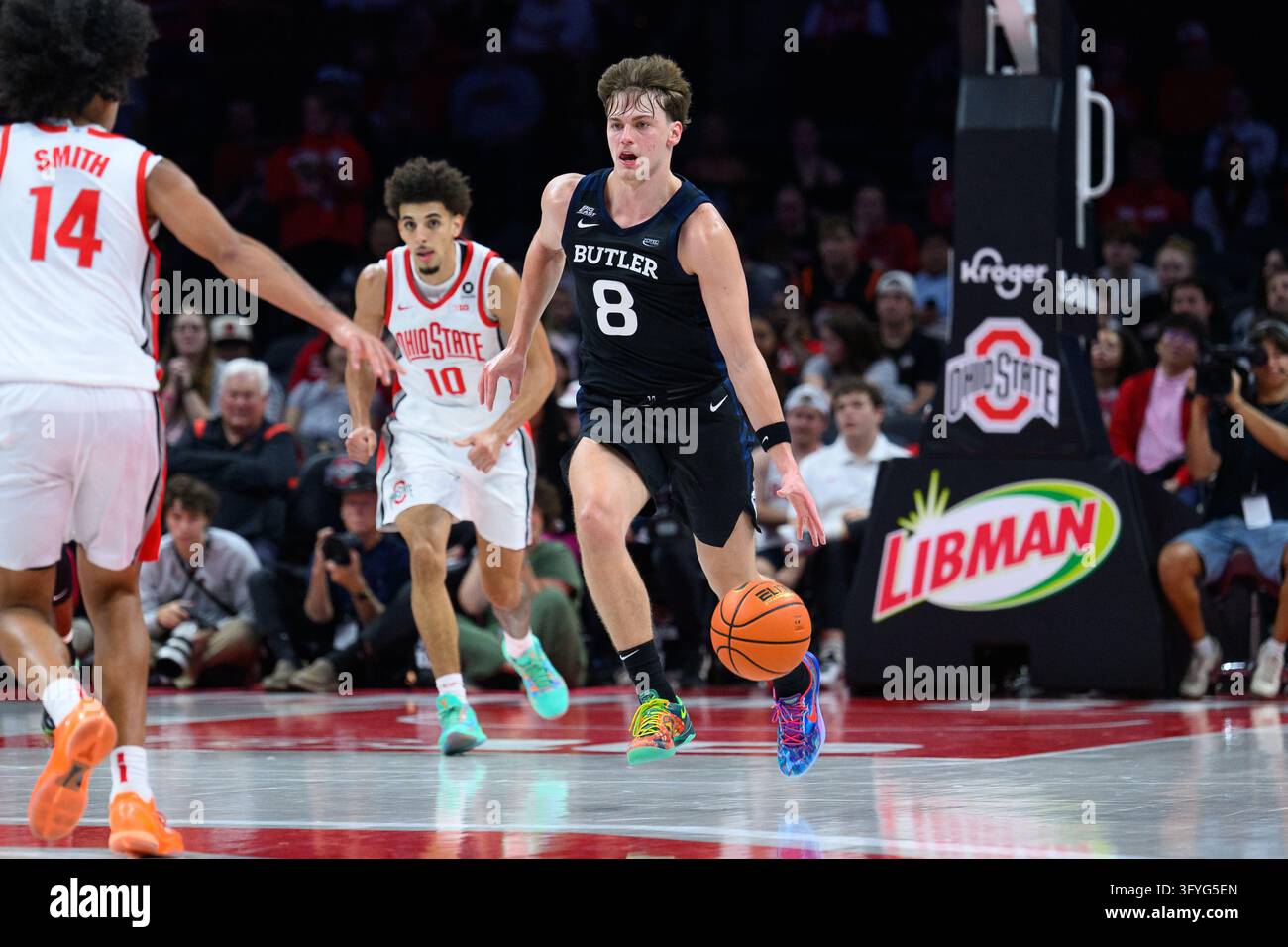 COLUMBUS, OH - OCTOBER 25: Butler Bulldogs guard Eduardo Klafke (8 ...