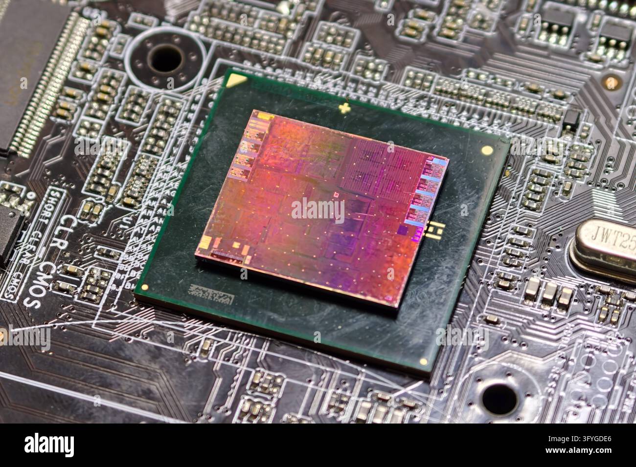 SHANGHAI, CHINA - OCTOBER 27, 2026 - A silicon wafer circular ...