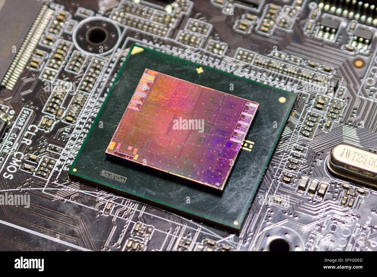 SHANGHAI, CHINA - OCTOBER 27, 2026 - A silicon wafer circular ...