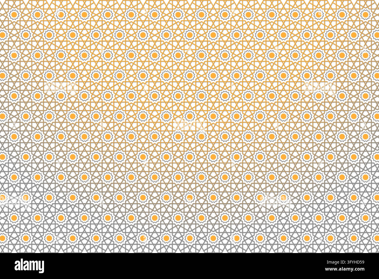 Geometric Star Lattice Yellow and Grey Gradient Islamic Background ...
