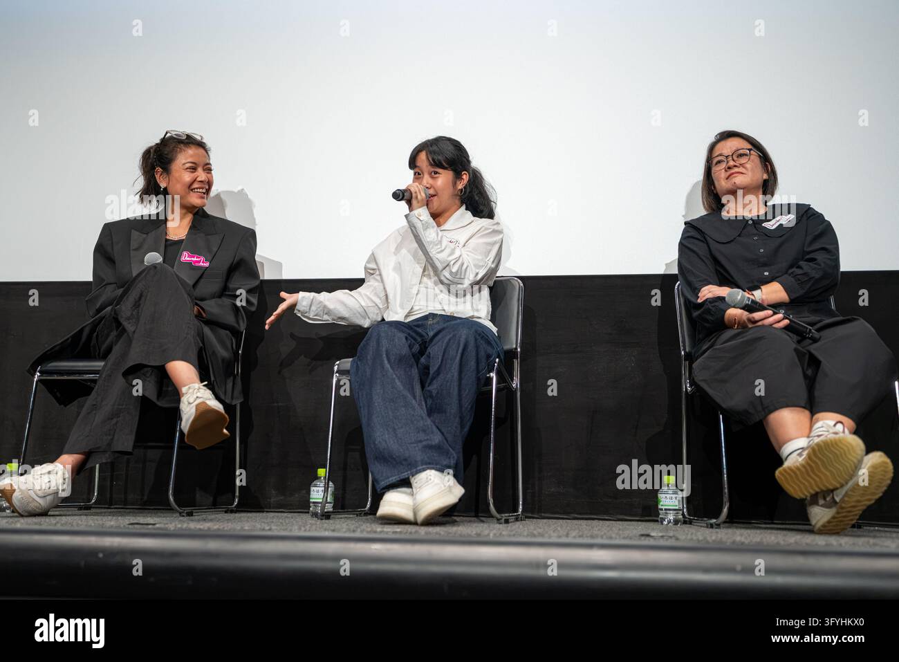 (L-R) Sigi Wimala (Actress), Chempa Puteri (Actress), Ariani Darmawan ...