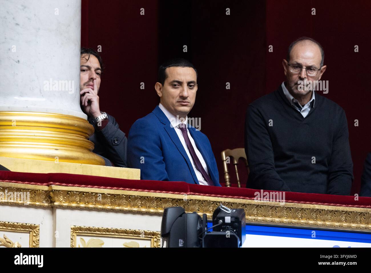 Trappes Mayor Ali Rabeh during a session of questions to the government ...