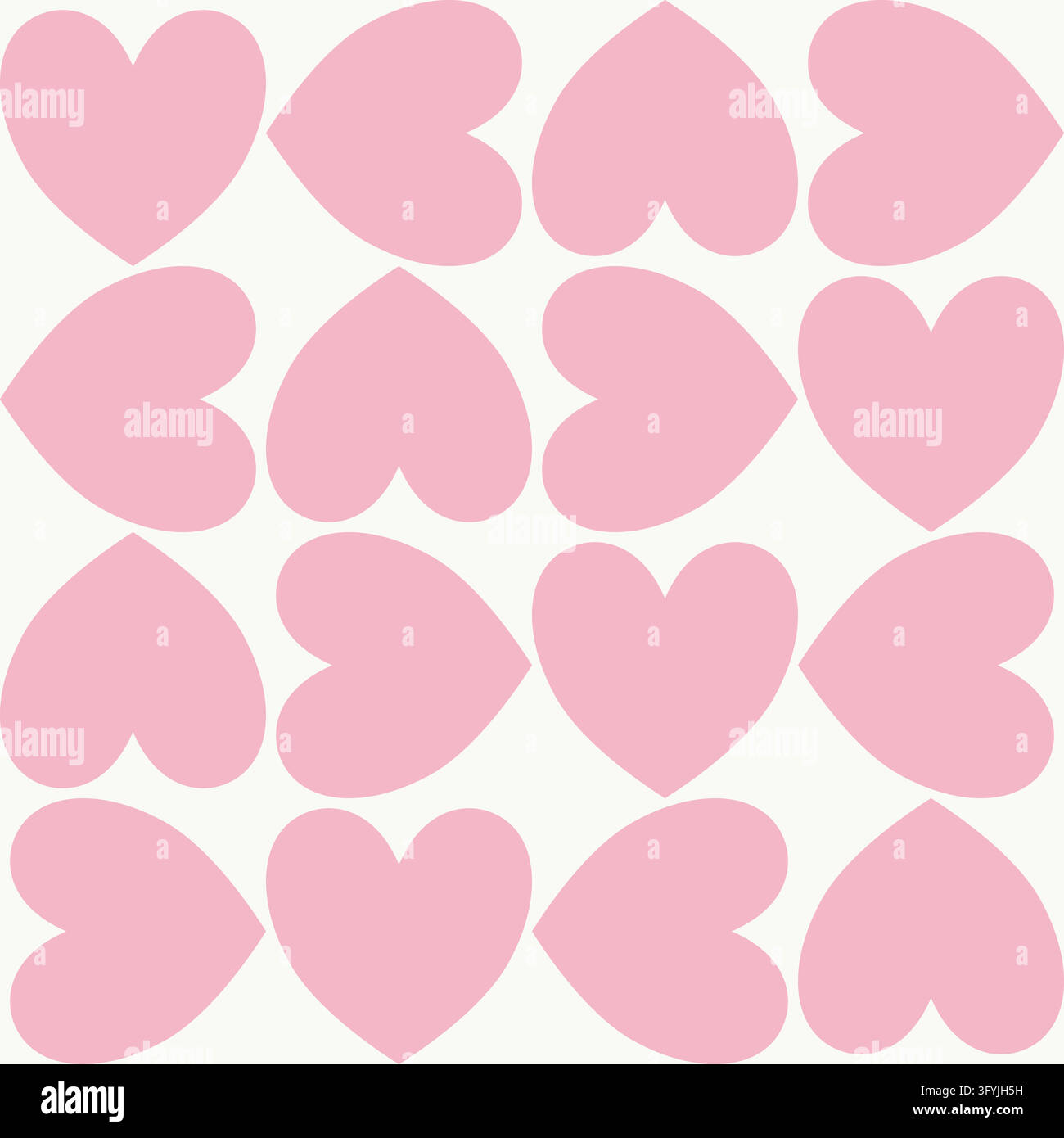 Pink Pastel Patterns Repeating pattern. Pastel white background, pastel pink hearts Stock ...
