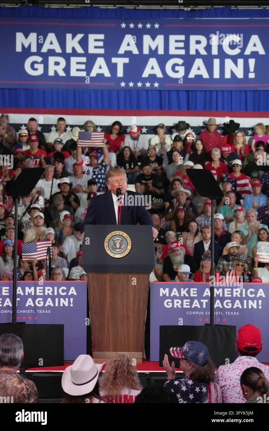 President Donald Trump speaks during a campaign rally, Tuesday, Oct. 27 ...