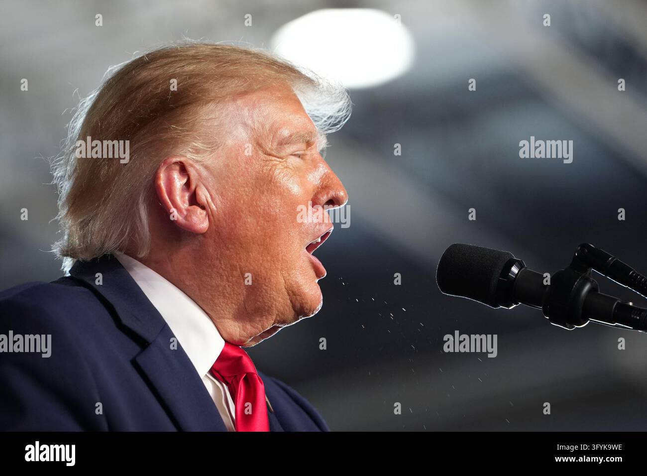 President Donald Trump speaks at a campaign rally at the Port of Corpus ...