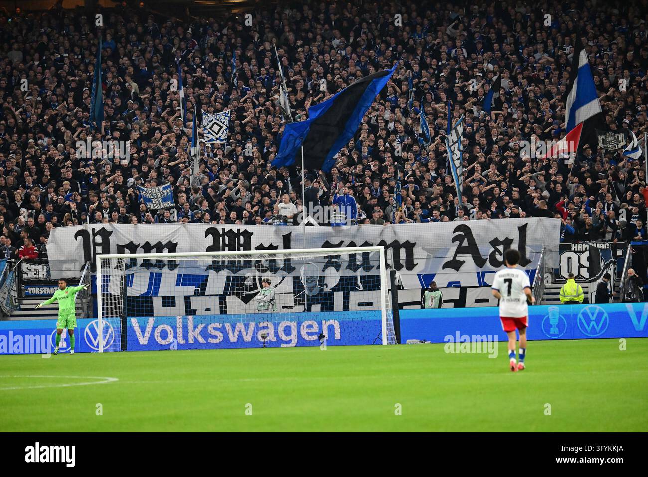Feature the fans [supporters] of HSV Hamburg show posters DFB/DFL ...