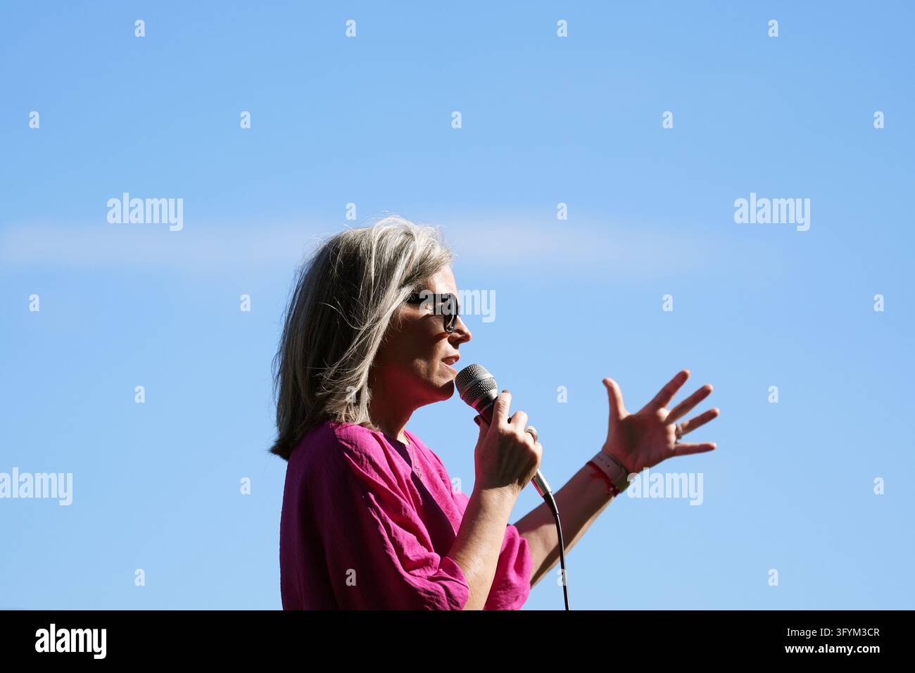 Arizona democratic gov katie hobbs speaks to supporters at a campaign rally tuesday oct in phoenix photoross d franklin