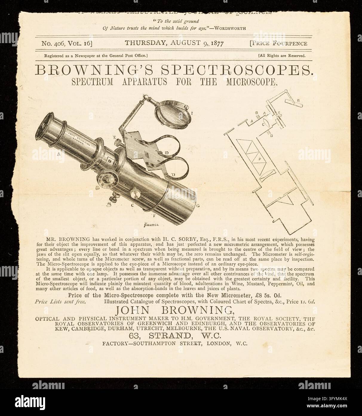 Browning's spectroscopes : spectrum apparatus for the microscope ...