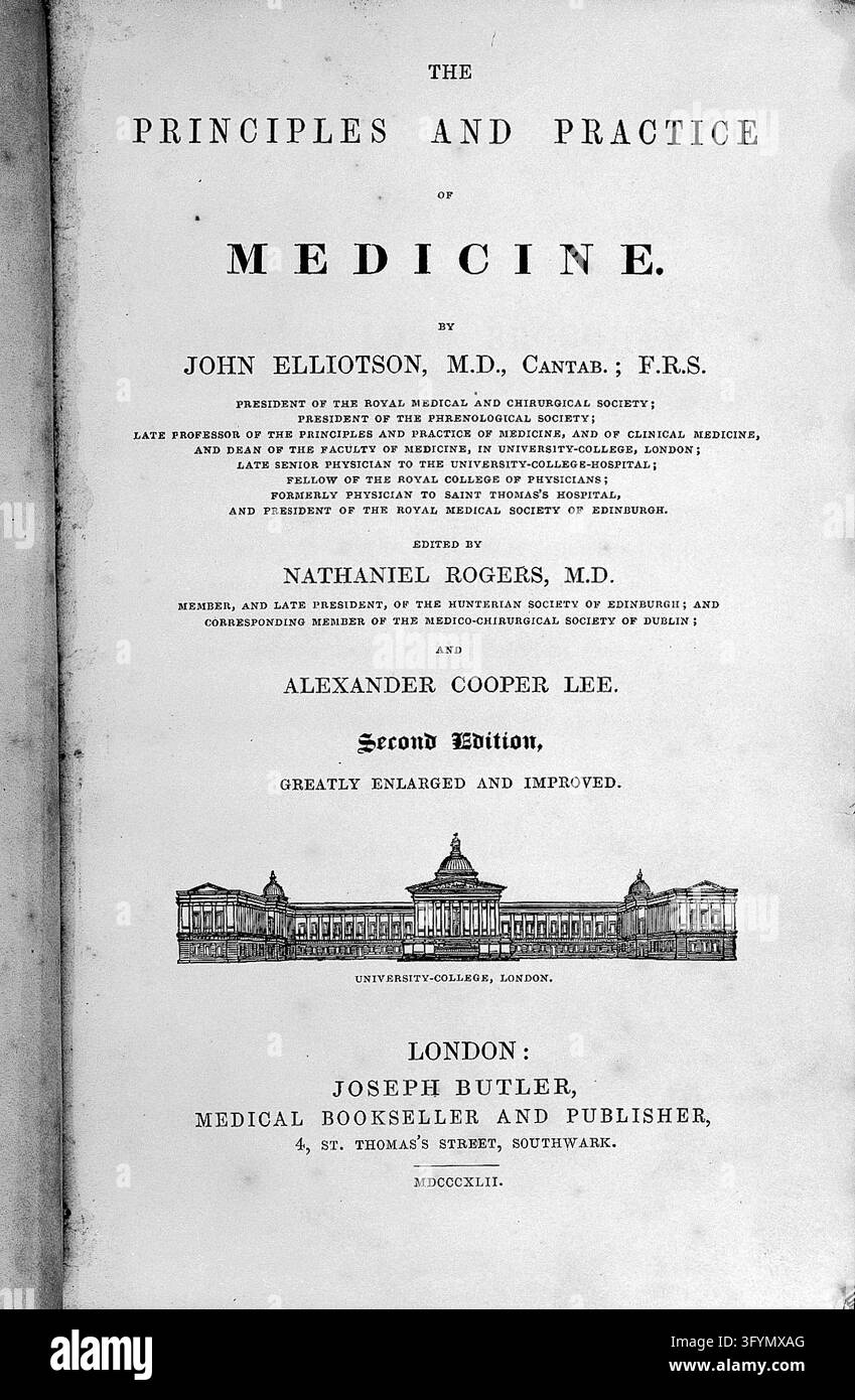 The principles and practice of medicine / [John Elliotson] ; edited by ...