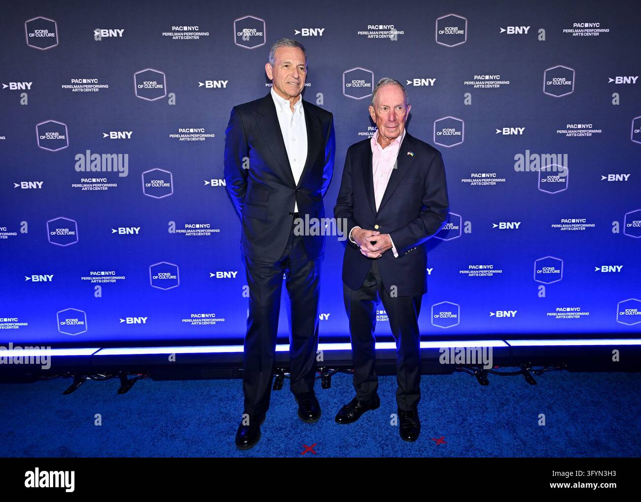 Honoree Bob Iger, left, and Michael Bloomberg arrive at the PAC NYC ...