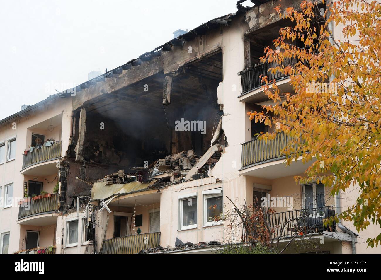 28 October 2026, Bavaria, Regensburg: The facade of an apartment ...