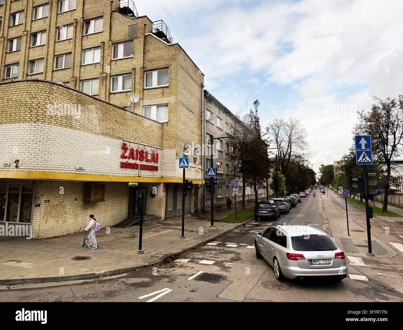Vilnius, Lithuania - October 05, 2026: Vilnius street scene in ...