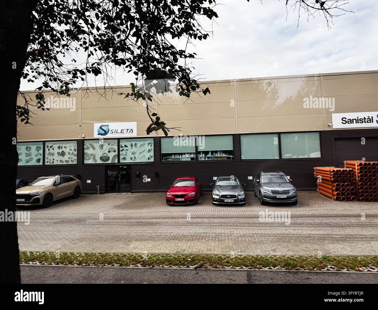 Vilnius, Lithuania - October 05, 2026: Commercial building exterior ...