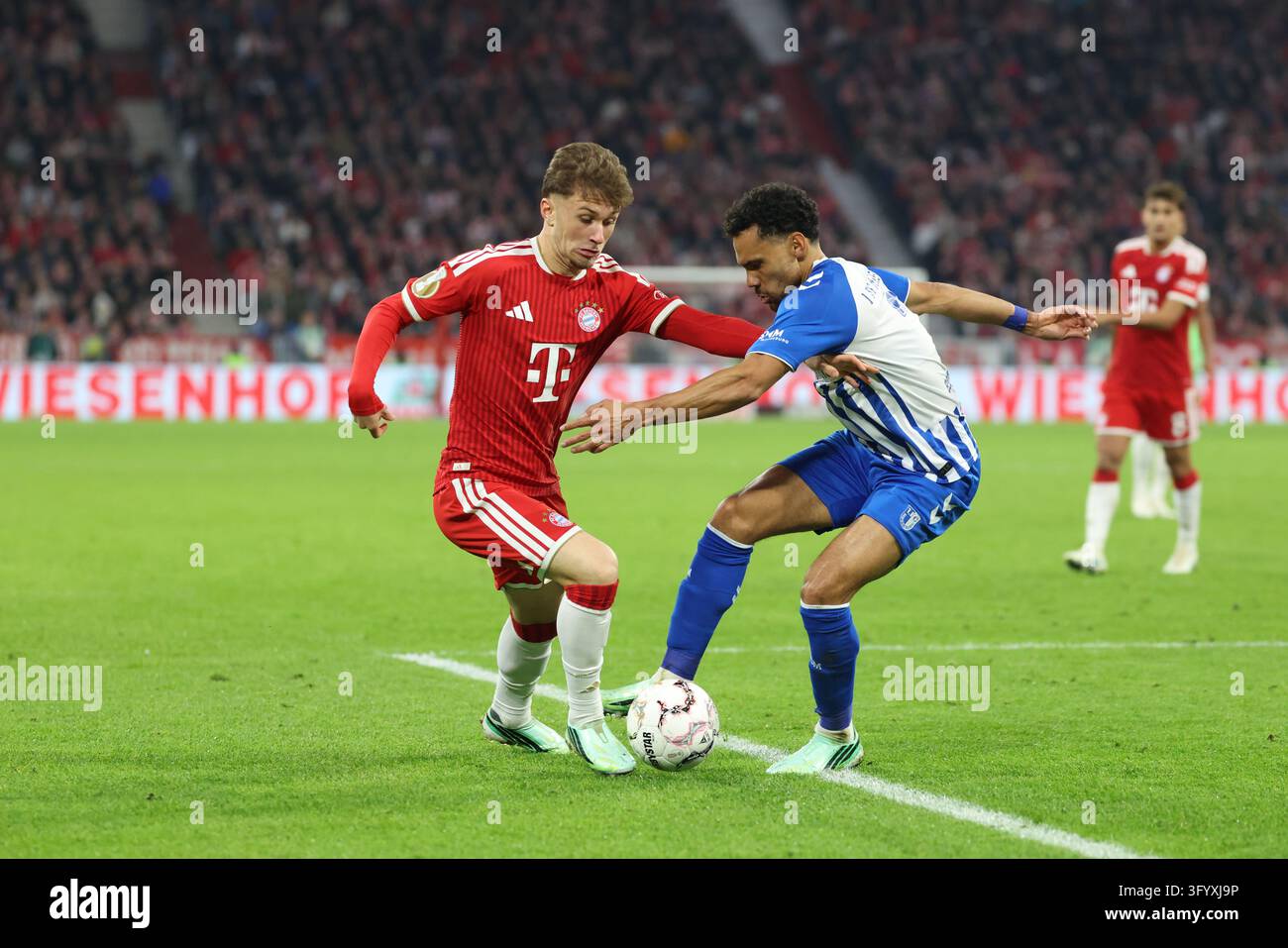 Tim Binder (FC Bayern Munich, #46) with Herbert Bockhorn (1. FC ...