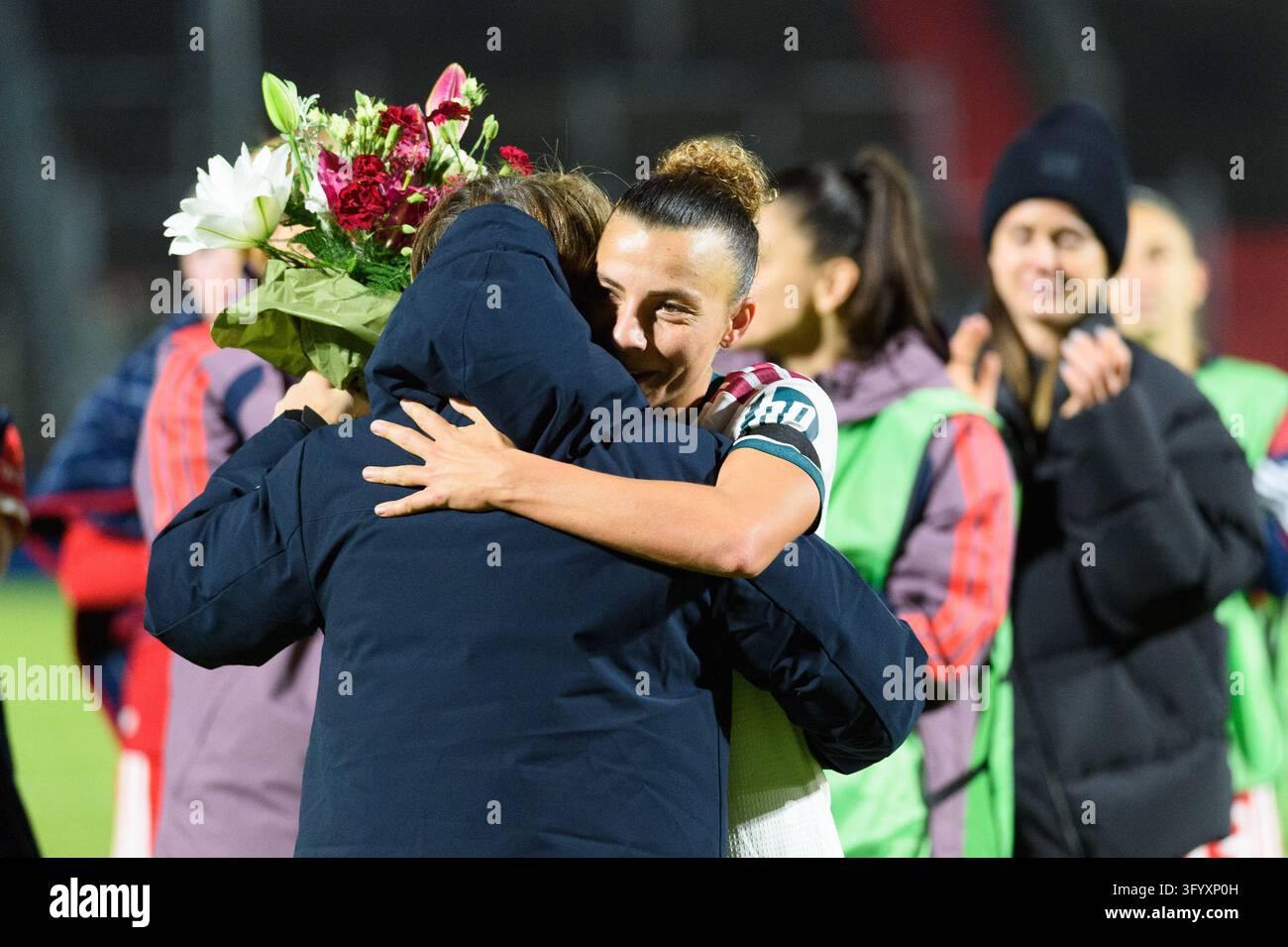 Team Hug Vector MUNICH, GERMANY - OCTOBER 28: Belated farewell to Arianna Caruso (24 ...