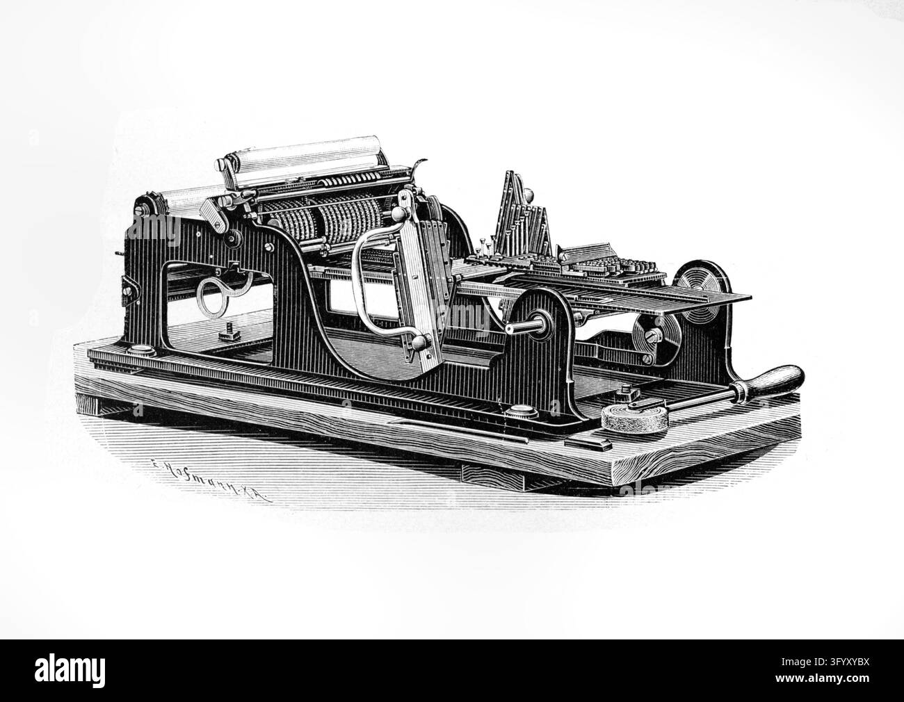 Intricate mechanical writing machine hi-res stock photography and ...