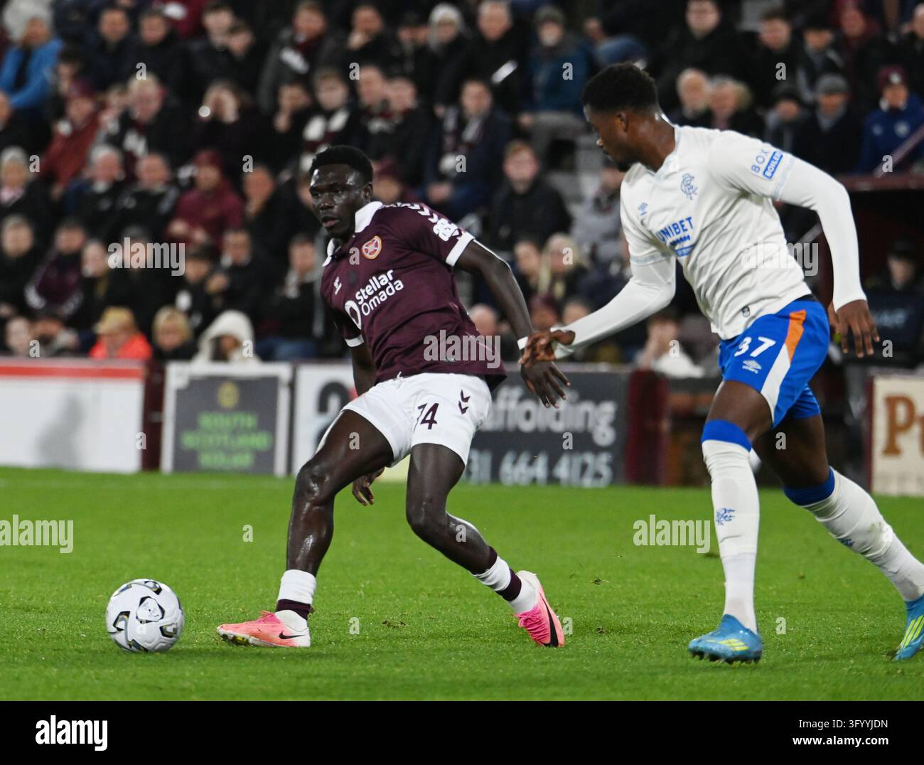 Tynecastle Park ,Edinburgh.Scotland .UK. 28th Oct 26 Scottish ...