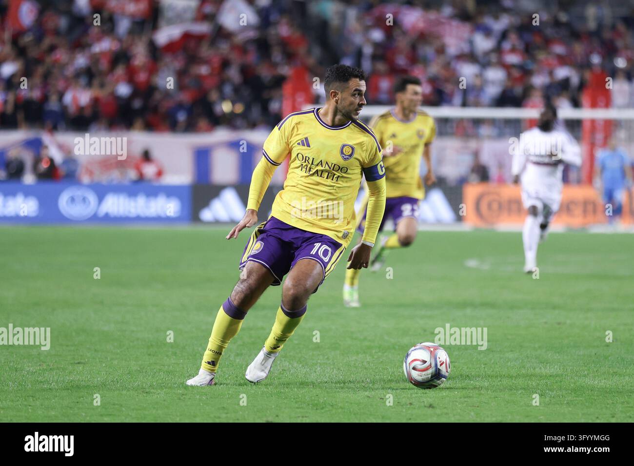 CHICAGO, USA - October 28: Martin Ojeda (10 Orlando City SC) dribbles ...