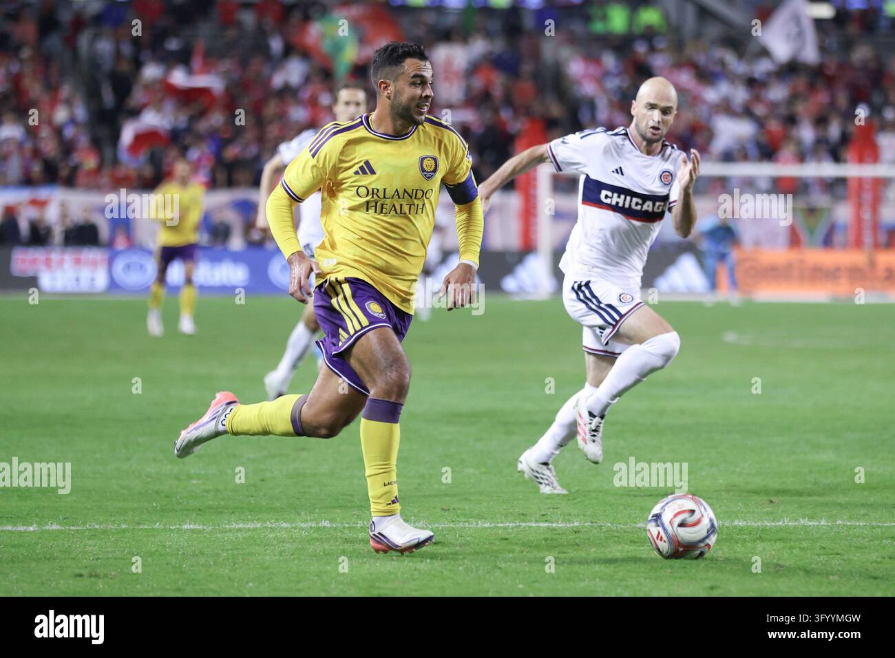 CHICAGO, USA - October 28: Martin Ojeda (10 Orlando City SC) dribbles ...