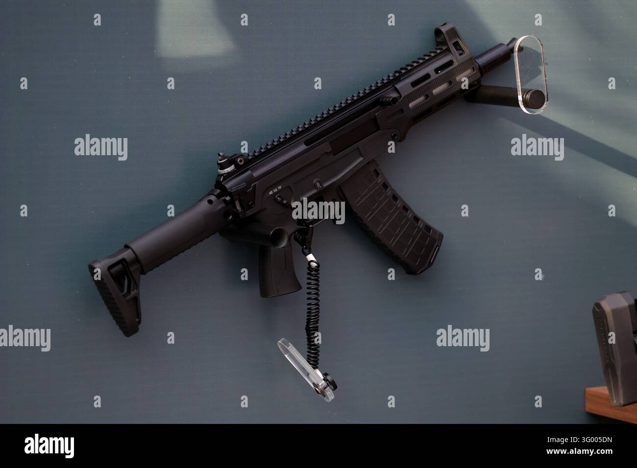 Small-sized automatic machine AM-17 seen on the framework of the Third ...