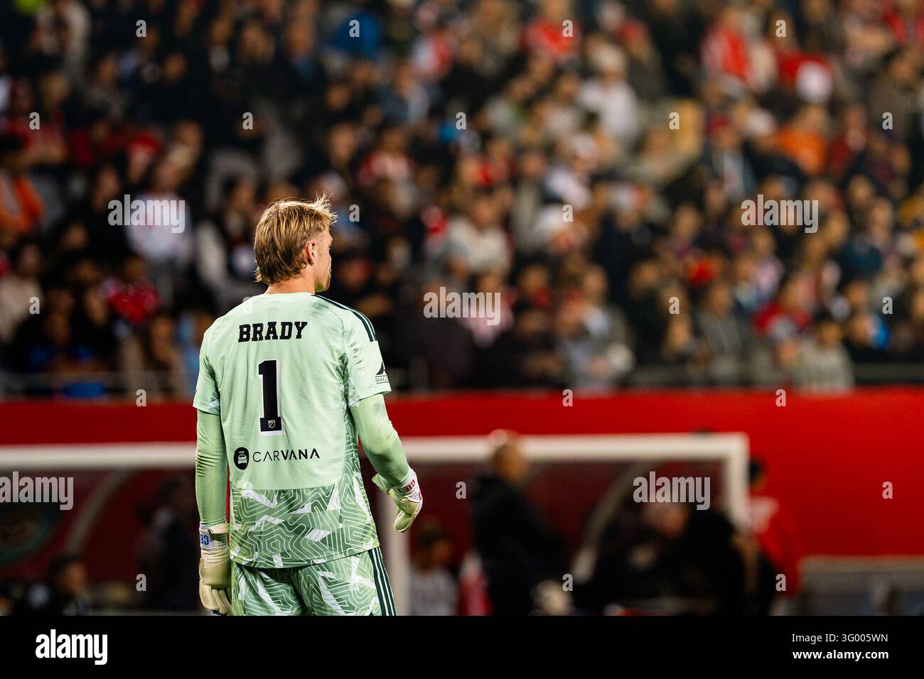 Chicago Fire FC goalkeeper Chris Brady (1) stands on the field during ...