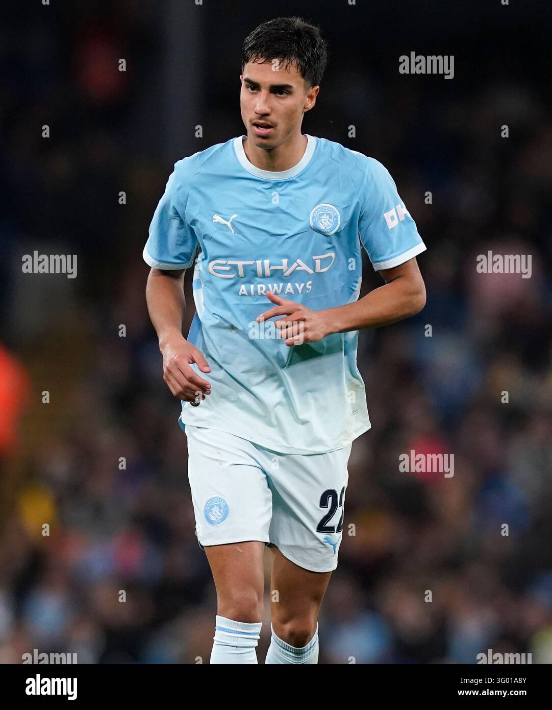 Manchester, England, 31st October 2026. Vitor Reis of Manchester City ...