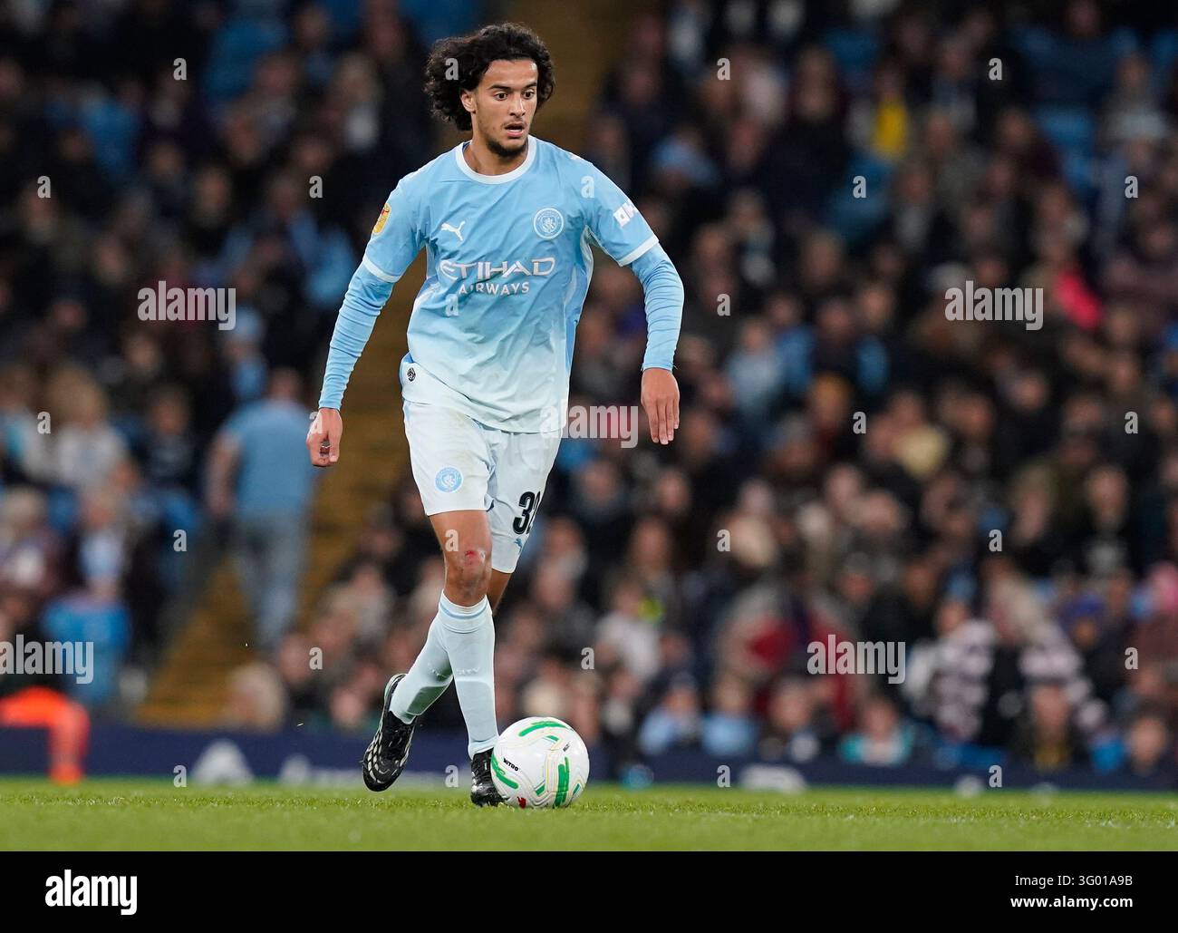 Manchester, England, 31st October 2026. Ayyoub Bouaddi of Manchester ...