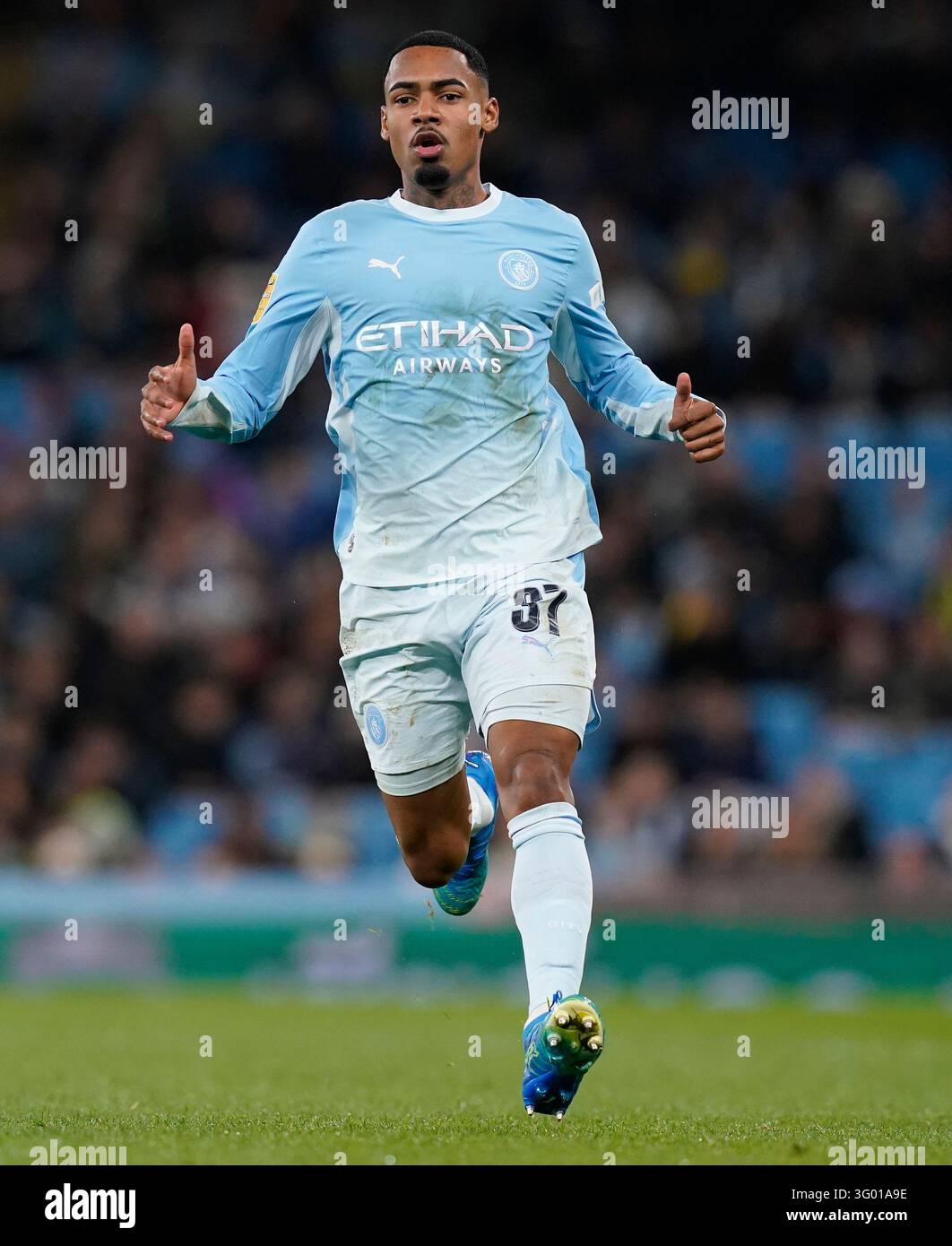 Manchester, England, 31st October 2026. Allan of Manchester City during ...