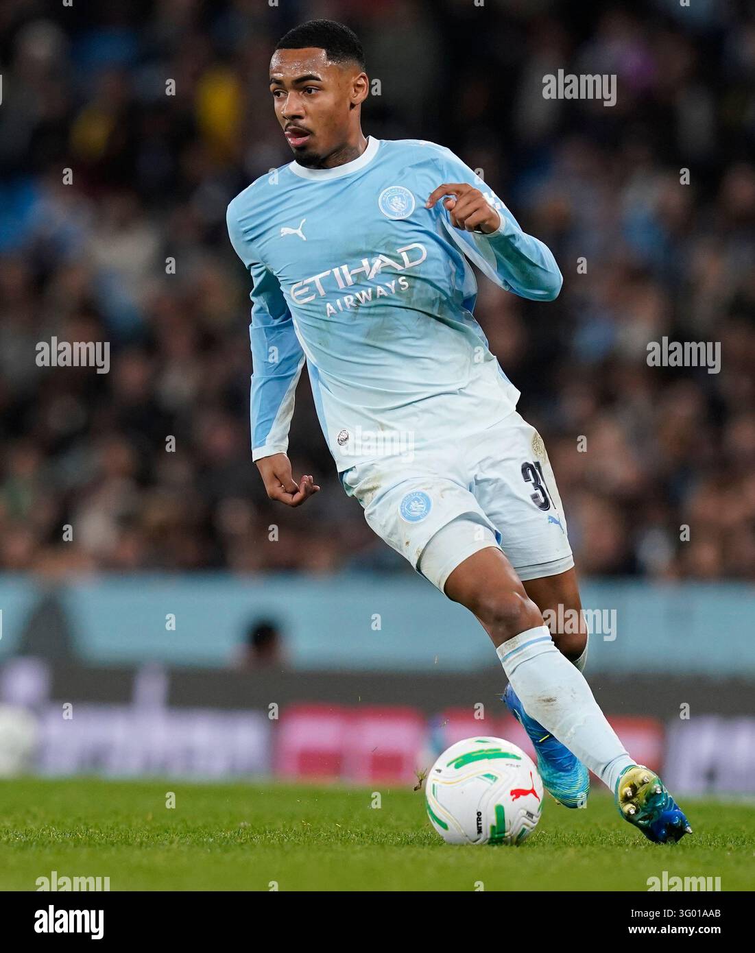 Manchester, England, 31st October 2026. Allan of Manchester City during ...