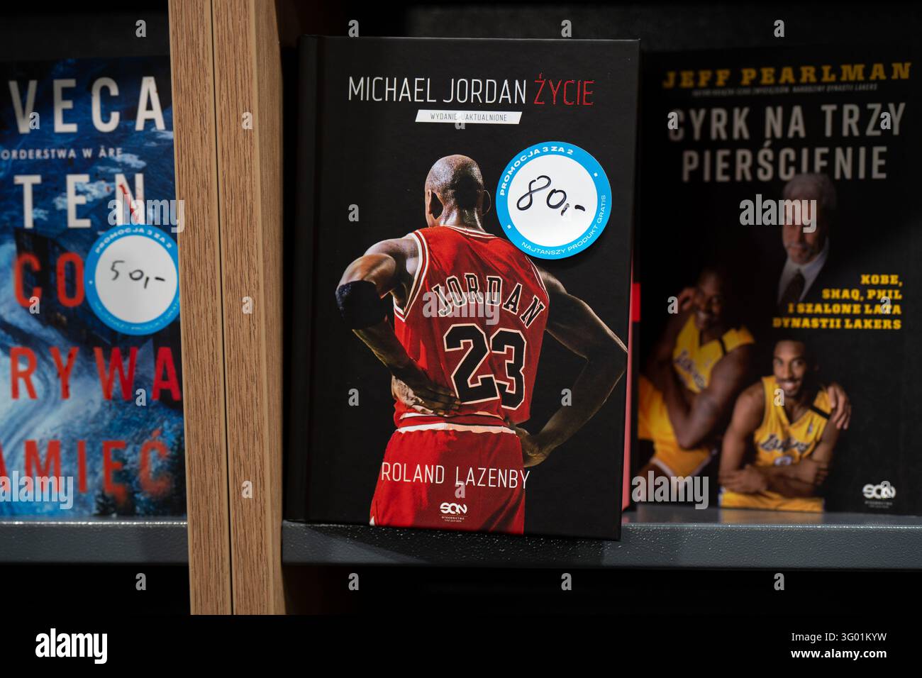 A biography book about Michael Jordan is seen in Krakow, Poland, on ...